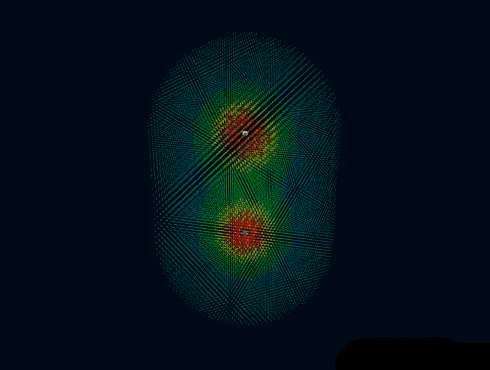 Electrical dipole field low resolution and medium sampling rate